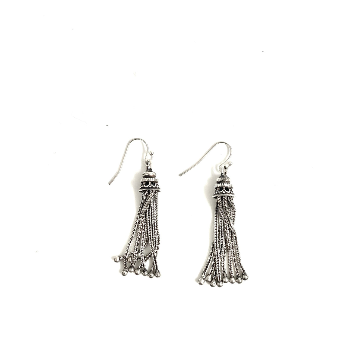 Sterling Silver Tassel Earrings