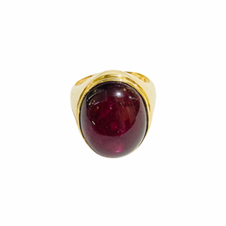 9ct Yellow Gold Star Ruby Cocktail Ring