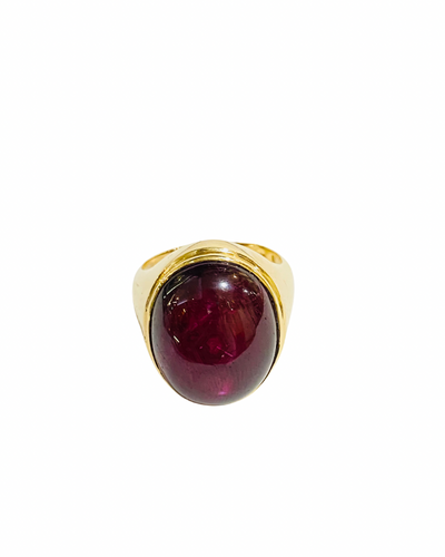 9ct Yellow Gold Star Ruby Cocktail Ring