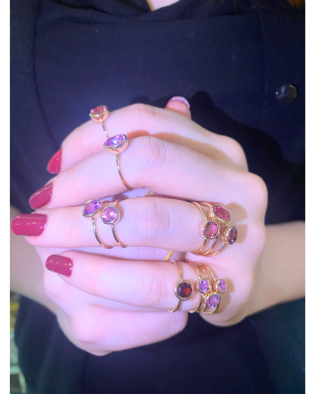 9ct Yellow Gold Pink Tourmaline Ring