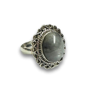 Sterling Silver Grey Moonstone Ring