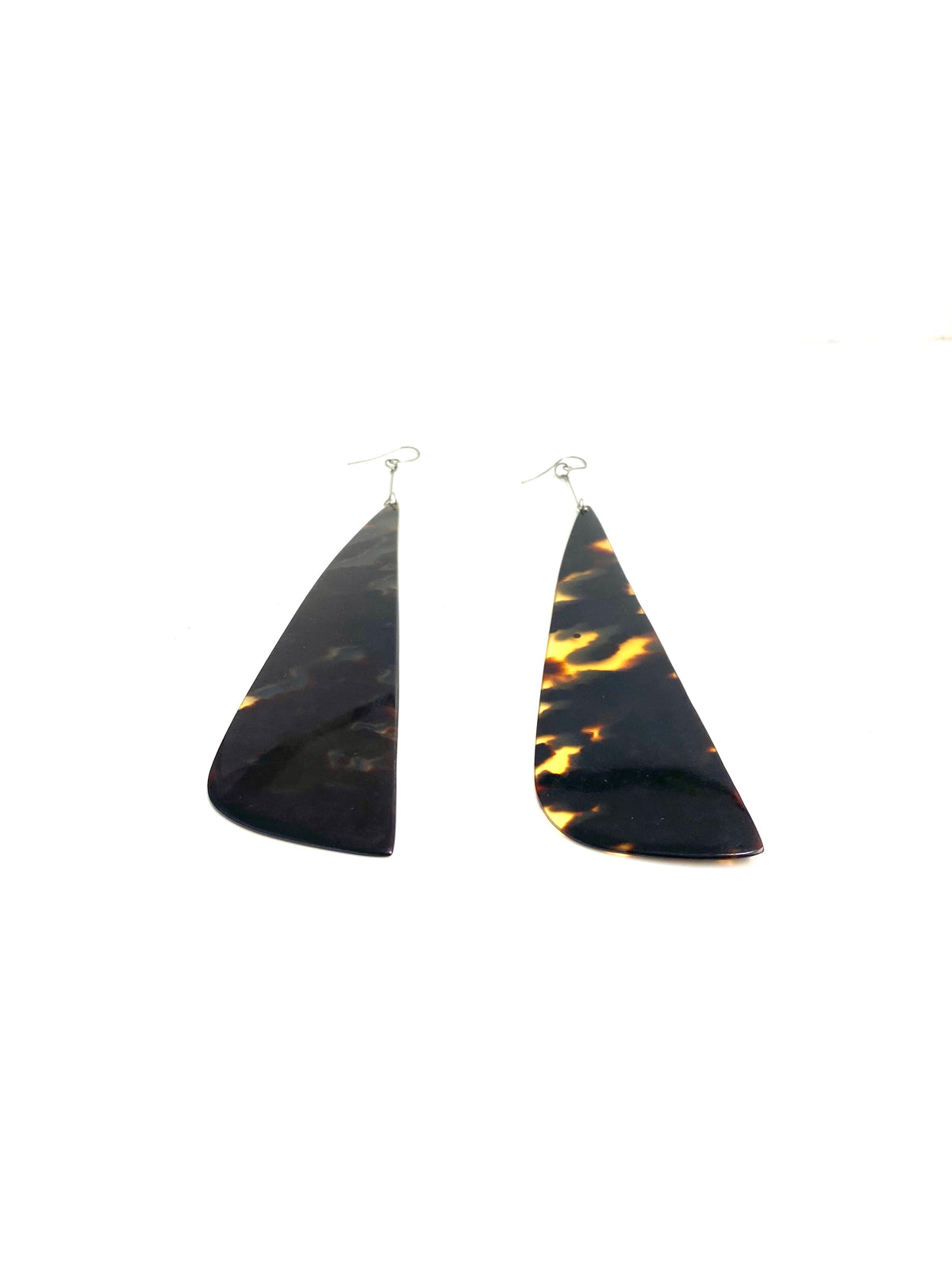 Vintage Tortoiseshell Long Hanging Earrings
