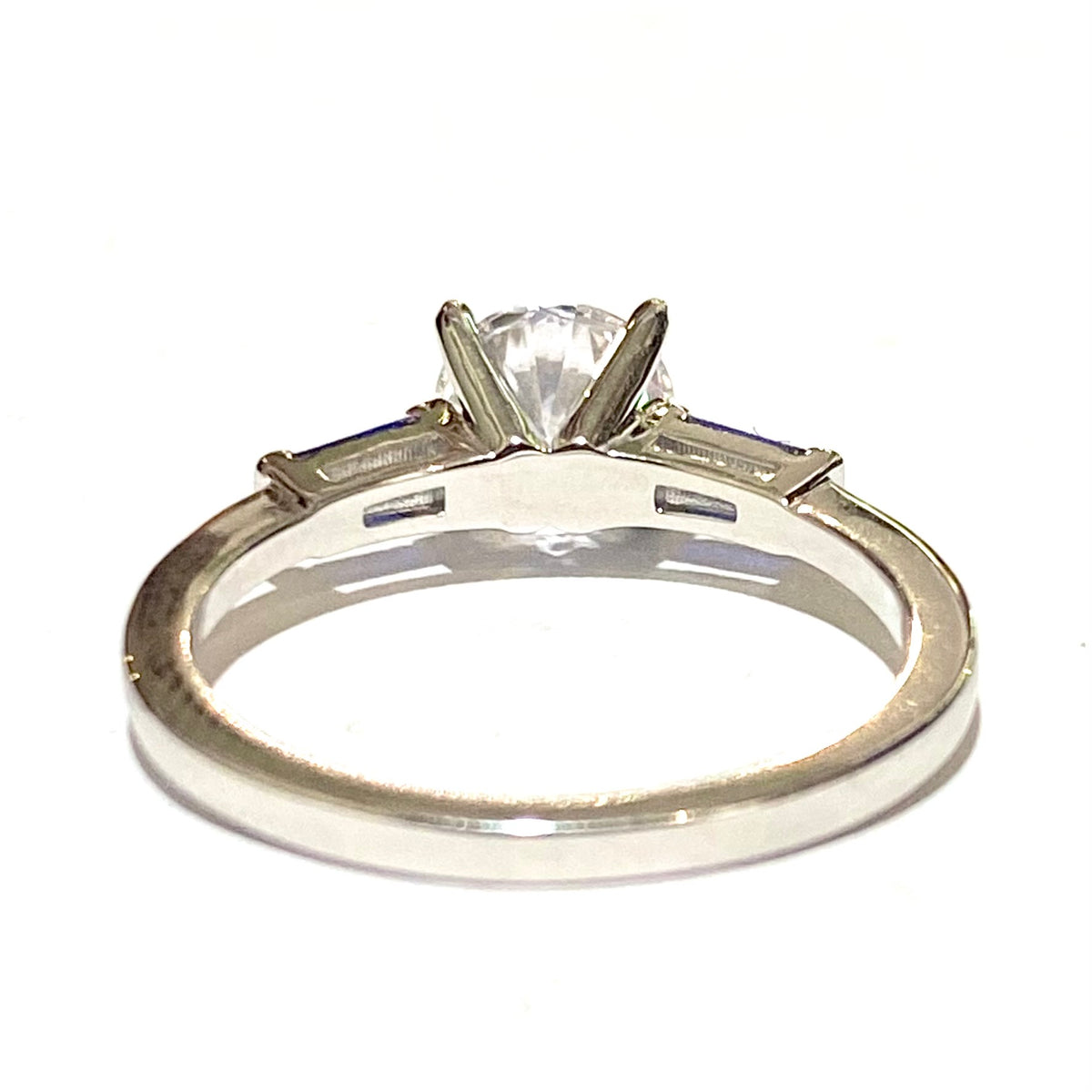 Sterling Silver Blue and White CZ Ring
