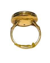 9ct Gold Antique Roman Coin Ring