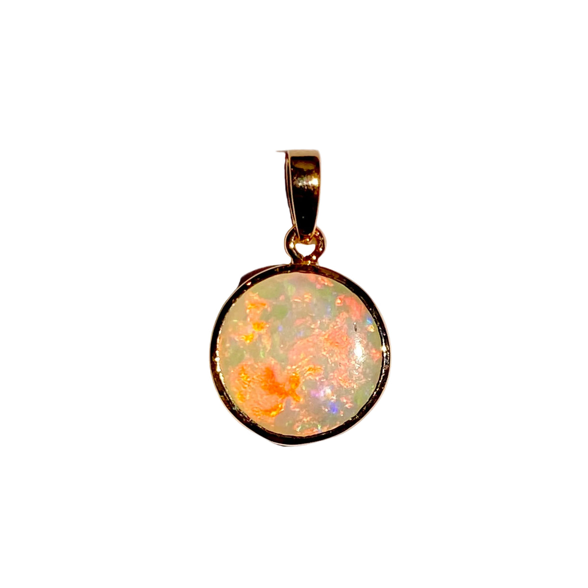9ct Yellow Gold 0.85ct Semi-Black Opal Pendant