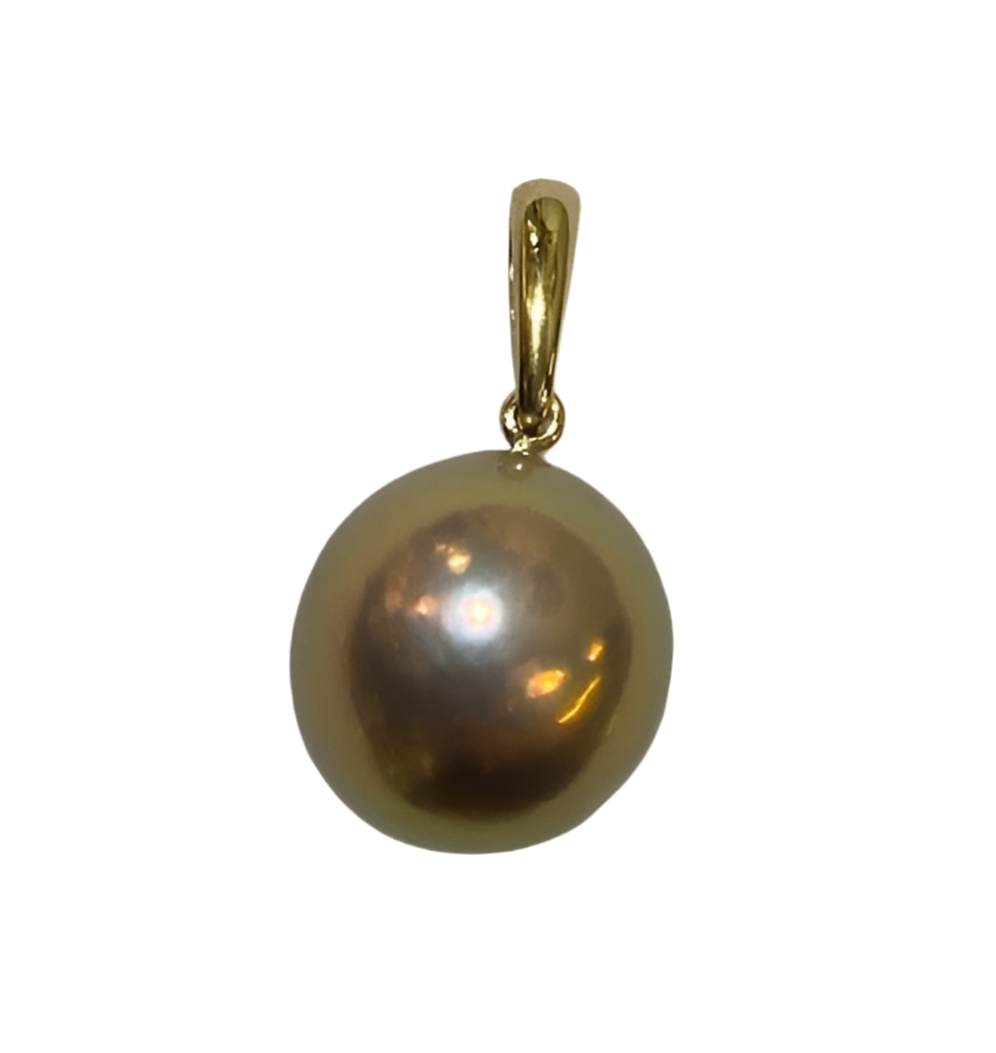 9ct Yellow Gold Kojima Pearl Pendant
