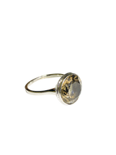 9ct White Gold 5ct Smokey Quartz Ring