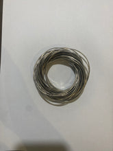 Interlocking Russian Wedding Ring style Sterling Silver Bangle