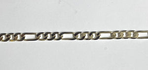 Sterling Silver Figaro Chain