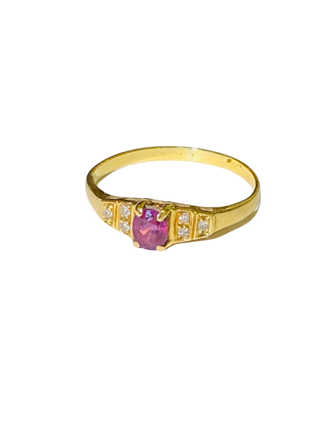 9ct Ruby and Diamond Ring