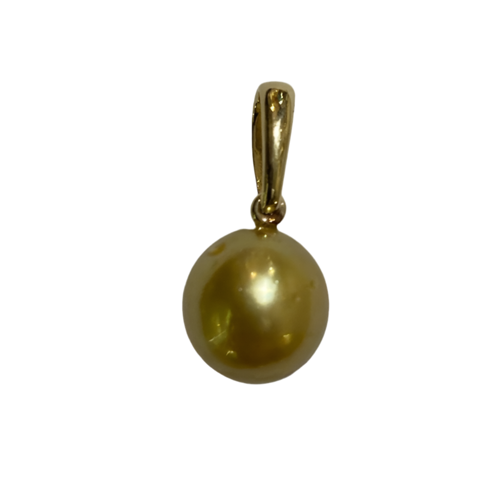9ct Yellow Gold Golden South Sea Peal Pendant