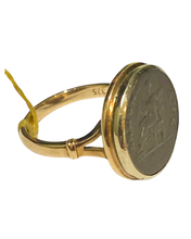 9ct Gold Antique Roman Coin Ring