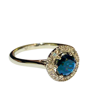 1.1 Carat Sapphire and Diamond Ring set in 18ct White Gold