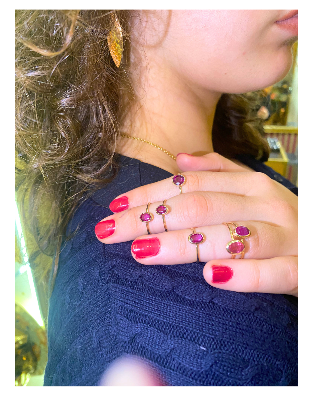 9ct Yellow Gold Ruby Ring