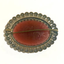 Sterling Silver Carnelian Brooch