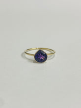 9ct Yellow Gold Amethyst Ring