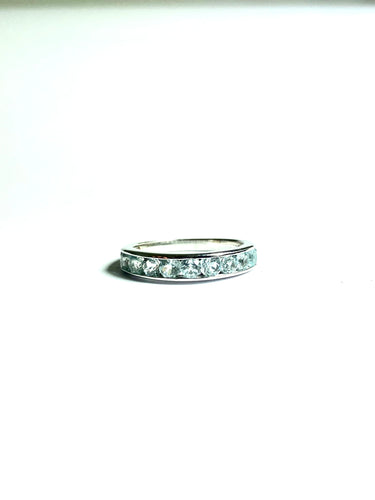 Aquamarine Ring in Sterling Silver