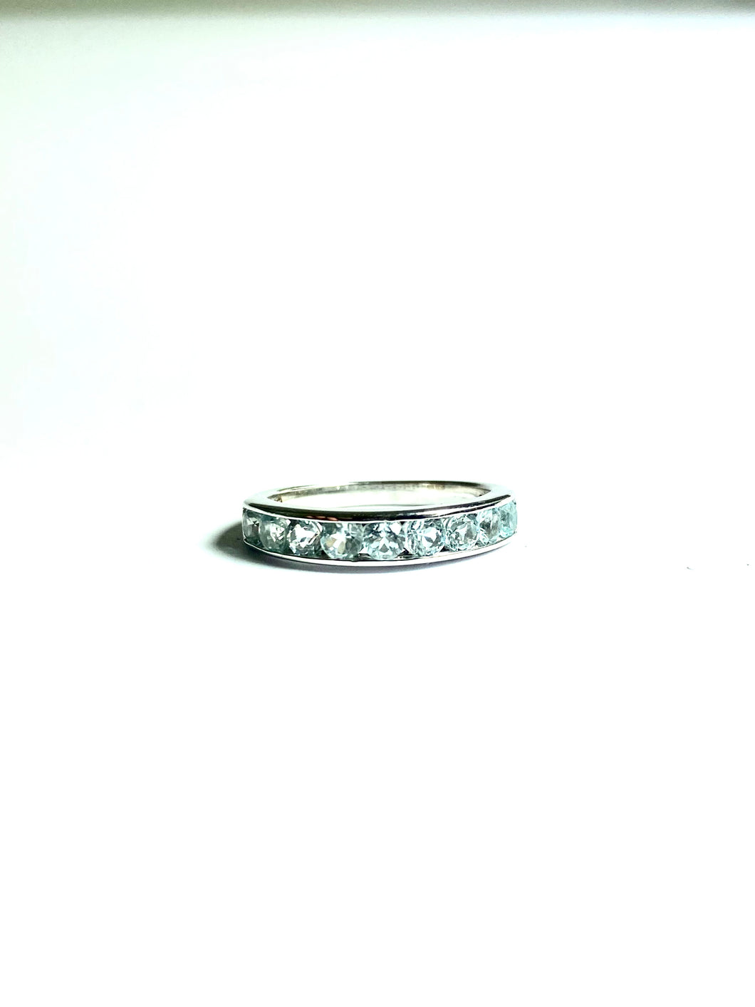 Aquamarine Ring in Sterling Silver