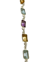 Citrine, Amethyst and Topaz Bracelet in Sterling Silver