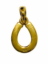 Sterling Silver Gold Plated Horse Shoe Pendant