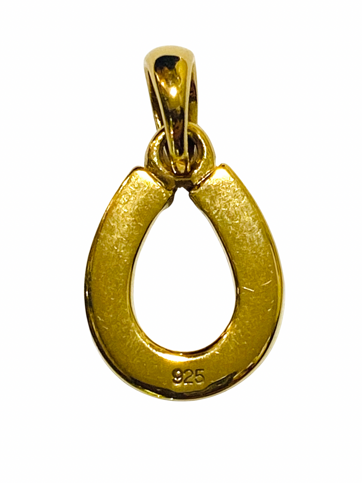 Sterling Silver Gold Plated Horse Shoe Pendant
