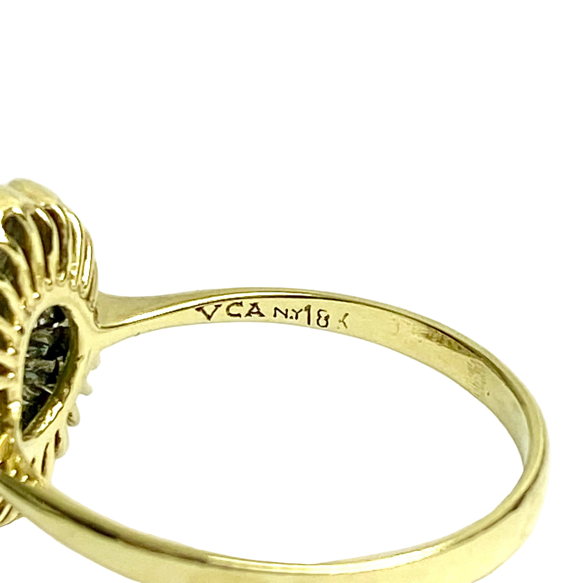 18ct Yellow Gold Emerald and Diamond Ring