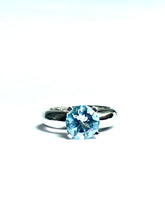 Aquamarine Ring in Sterling Silver