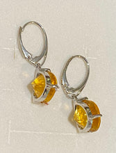 Sterling Silver Citrine Earrings – 12mm