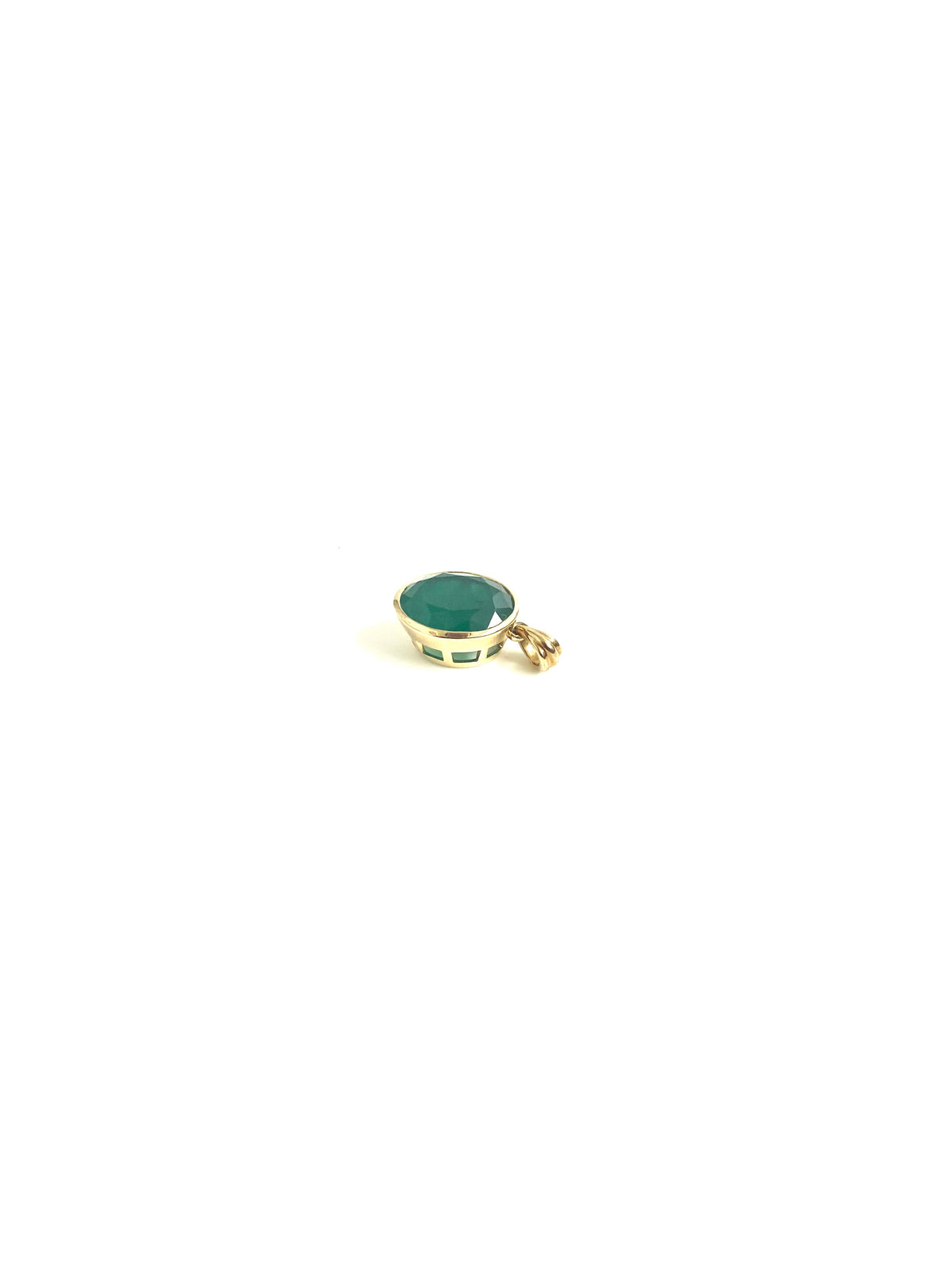 Emerald 9ct Gold Pendant
