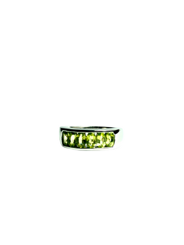 Peridot Ring in Sterling Silver