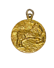 9ct Yellow Gold Capricorn Pendant