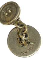 Vintage Sterling Silver Button Cufflinks