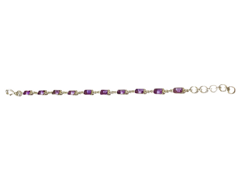 Amethyst Bracelet in Sterling Silver