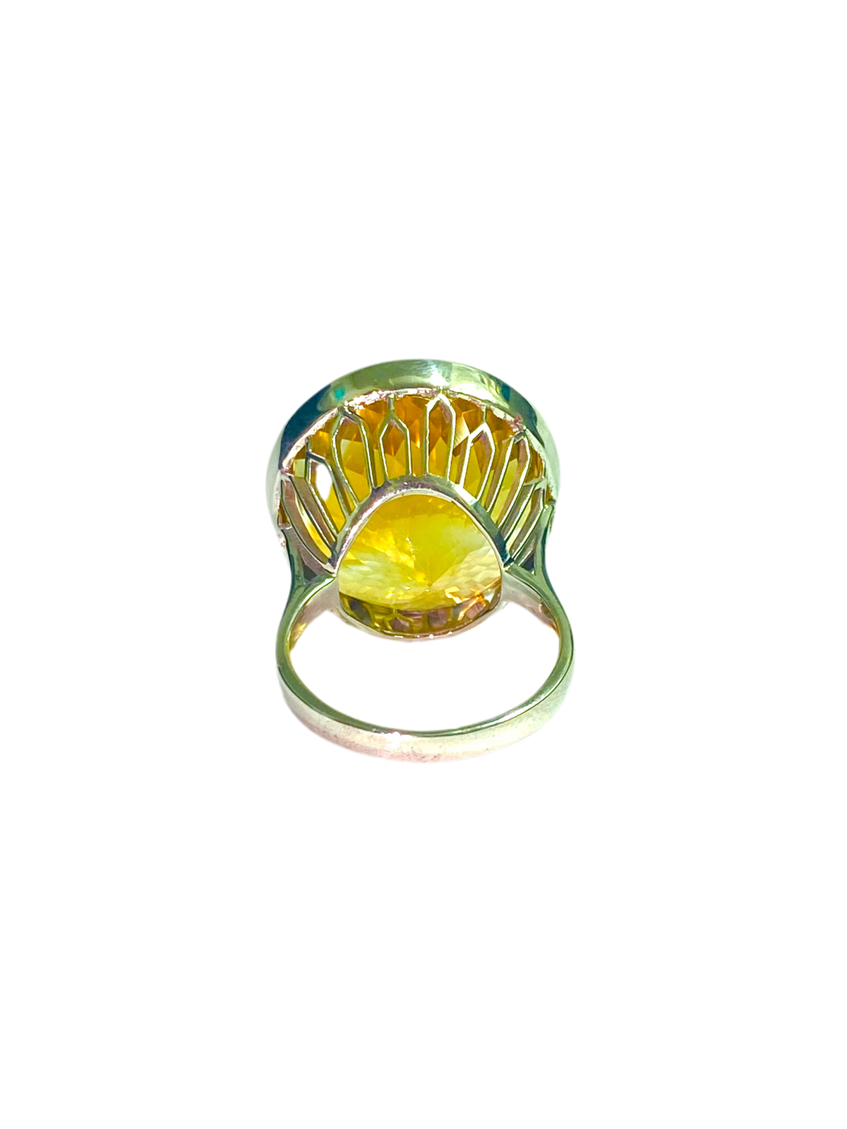 9ct White Gold 42ct Citrine