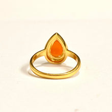 Sterling Silver Gold Plate Blue Enamel Carnelian Ring