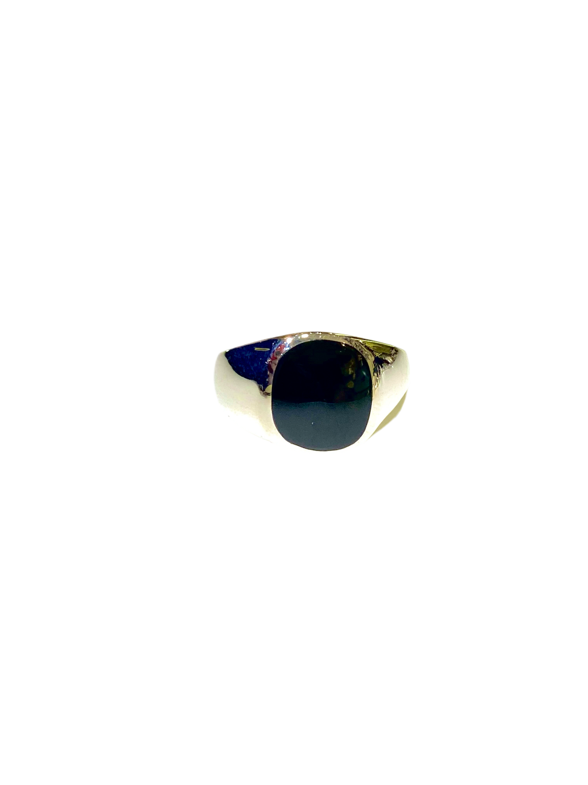 Black Onyx Ring in Sterling Silver