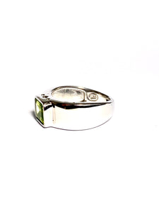 Peridot Ring in Sterling Silver