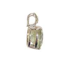 Sterling Silver Prasiolite Pendant – 15mm