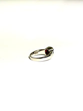 Garnet Ring in Sterling Silver