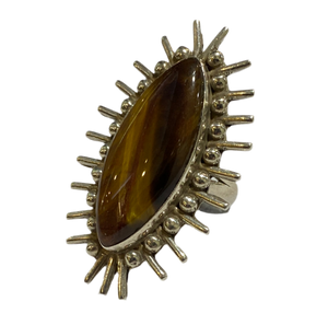 Sterling Silver Tigers Eye Ring