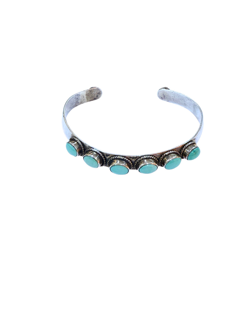 Vintage Sterling Silver Turquoise Cuff