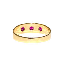 9ct Yellow Gold Ruby Gypsy Band