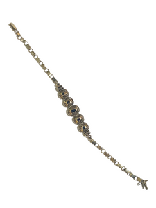 Antique 9ct White Gold Blue Sapphire Evening Set – Necklace, Earrings, Ring & Bracelet