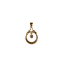 9ct Yellow Gold Diamond Birthstone Pendant