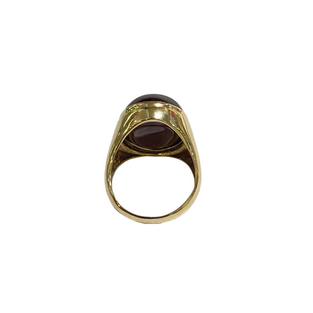 9ct Yellow Gold Star Ruby Cocktail Ring