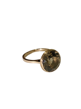 9ct Yellow Gold 5ct Smokey Quartz Ring