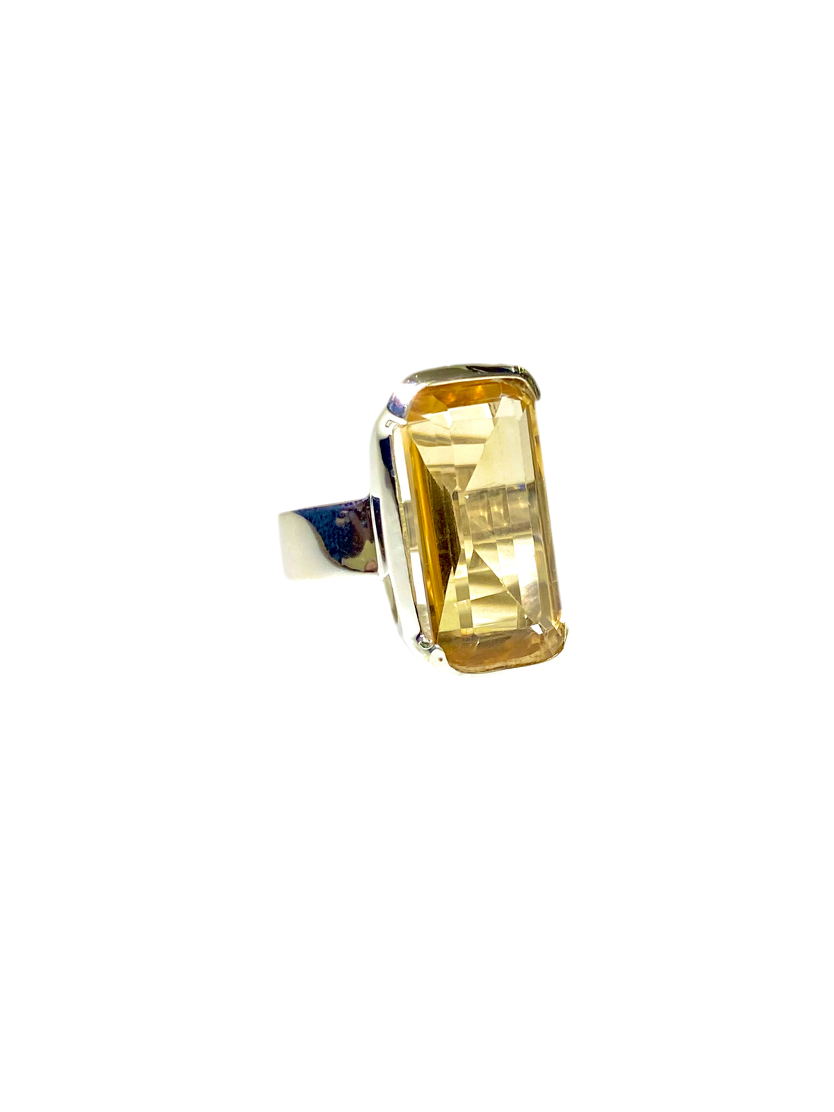 Citrine Ring in Sterling Silver