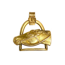 14ct Yellow Gold Horse Racing Pendant