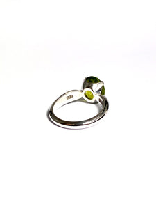 Peridot Ring in Sterling Silver