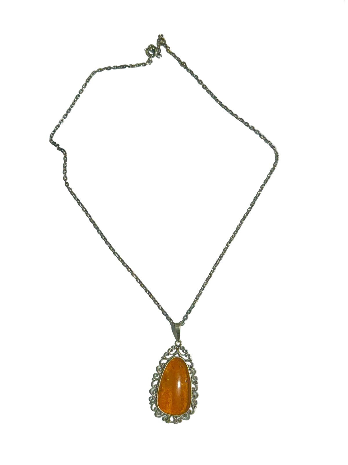 Antique Amber Pendant